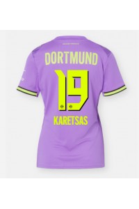 Borussia Dortmund Konstantinos Karetsas #19 Fotballdrakt Tredje Klær Dame 2026-27 Korte ermer